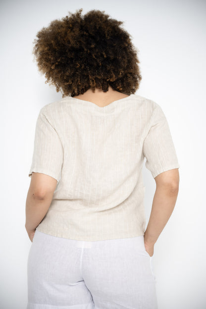 Sony Jacket | Beige Stripe