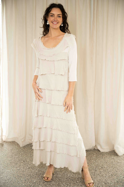 Rubi Layered Dress | Beige