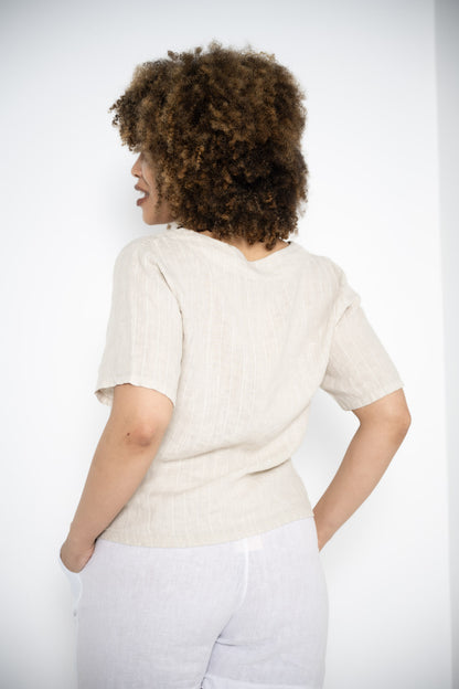 Sony Jacket | Beige Stripe