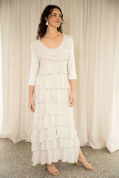 Rubi Layered Dress | Beige