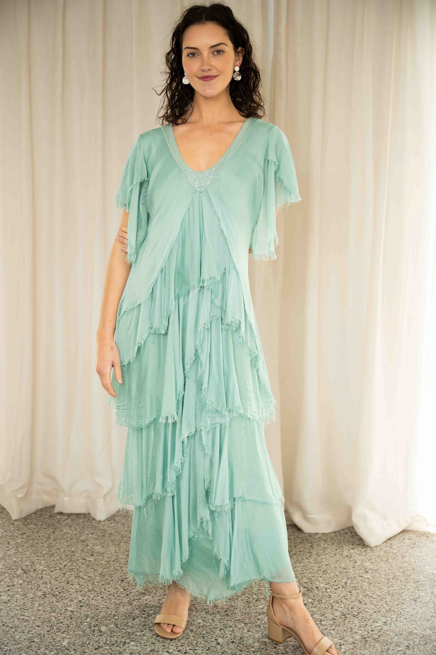 Madison Dress | Sea Green