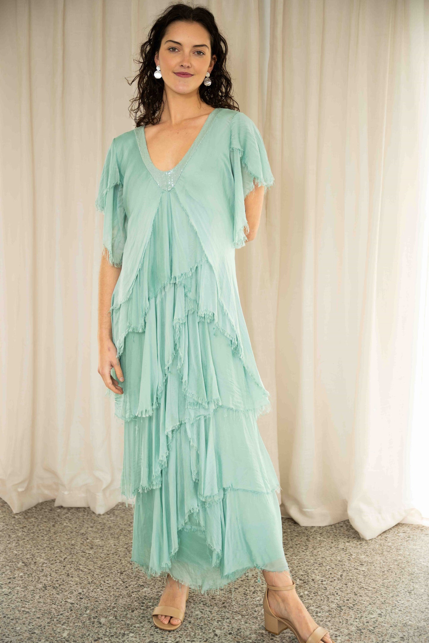 Madison Dress | Sea Green